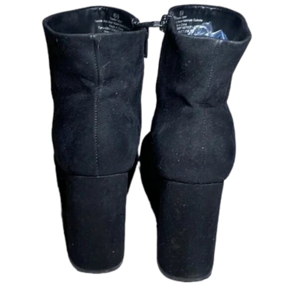 Black Platform Ankle Booties size 6.5 - Picture 7 of 7
